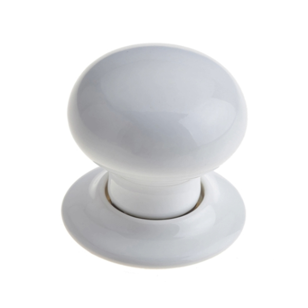 PORCELAIN MUSHROOM MORTICE KNOBS - (3 DESIGN OPTIONS)